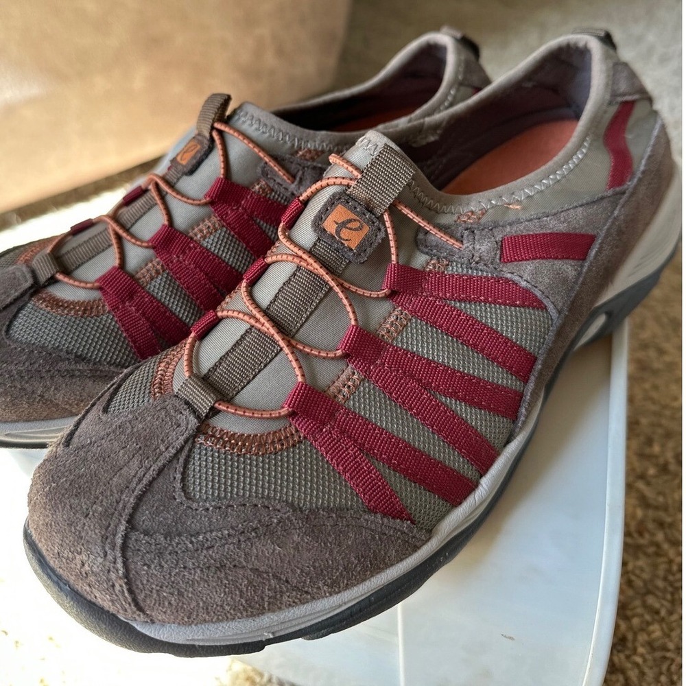 Easy Spirit Explore24 Walking‎ Shoes Comfort Casual Brown Red Size Woman's 9.5
